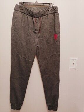 Official Manchester United Charcoal Joggers Sz L